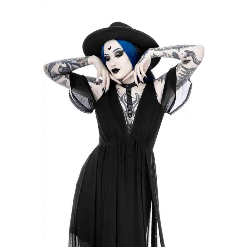 Restyle - Lilith Maxi long dress - Black